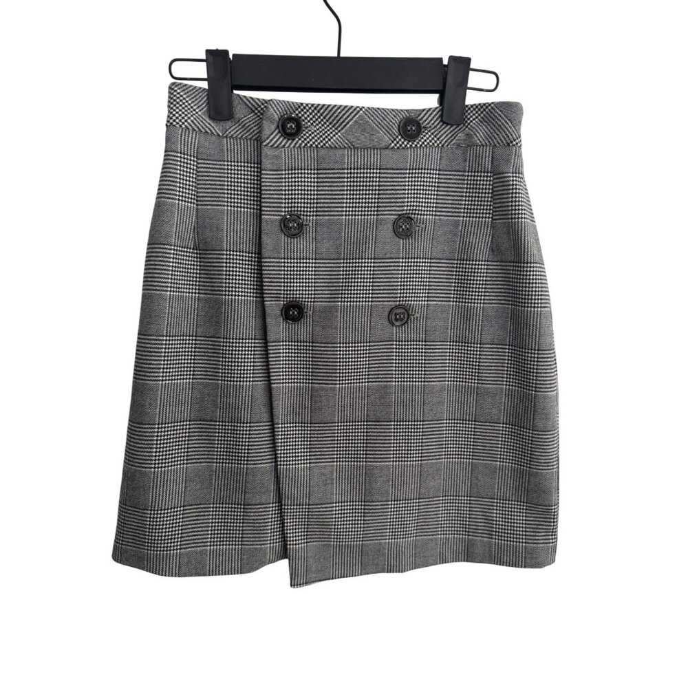2/$30 ZARA Basic Collection Medium Glen Plaid Black/White